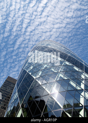 Driften Frost Wolken auf Verglasung Stockfoto