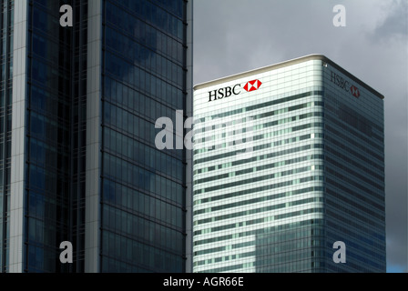 HSBC-Gebäude auf der Isle of Dogs Canary Wharf London 2004 Stockfoto