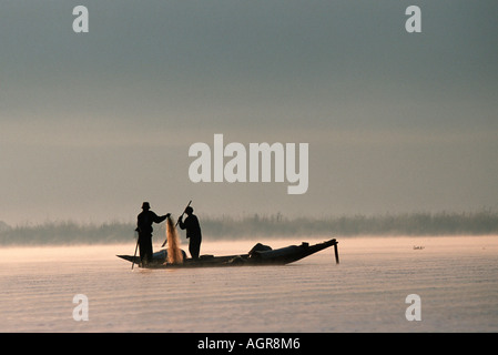 Angelboot/Fischerboot / Shan-Staat / Fischerboot Stockfoto