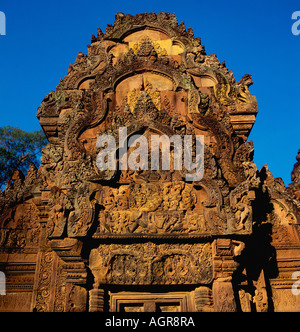 Banteay Srei Tempel / Angkor / Banteay Srei Tempel Stockfoto
