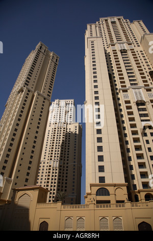 Neue Wohn-Immobilien in Dubai Marina Vereinigte Arabische Emirate Stockfoto