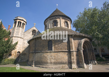 Kirche des Heiligen Grabes Runde Kirche Cambridge Cambridgeshire England gebaut 1130 seit restauriert Stockfoto