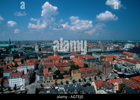 Blick über Kopenhagen Stockfoto