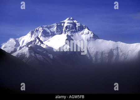 Mount Everest von Everest Basislager in Tibet China Stockfoto