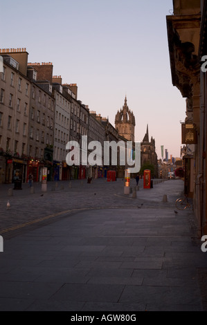 Lawnmarket Straße in Edinburgh zu frühen Stunde Stockfoto