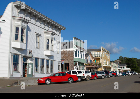 Die Innenstadt von Mendocino Kalifornien Stockfoto