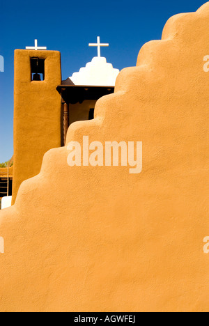 Kirche San Geronimo Taos Pueblo Taos New Mexico USA Stockfoto