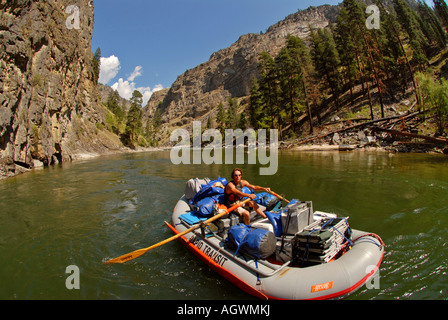 Mittlere Gabel von der Salmon River Fluss oder No Return in Frank Church Wildnis von Idaho USA Stockfoto