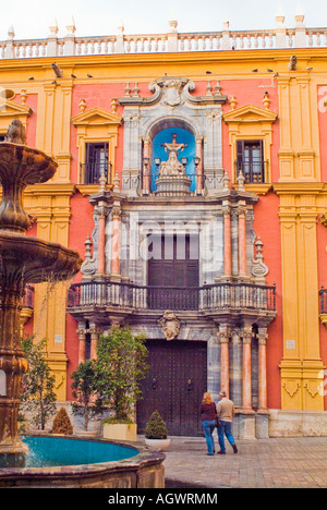 Plaza del Obispo Palacio Episcopal in Malaga Spanien Stockfoto