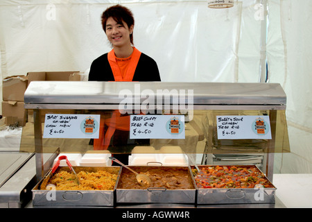 Markt mit chinesisches Essen Stockfoto