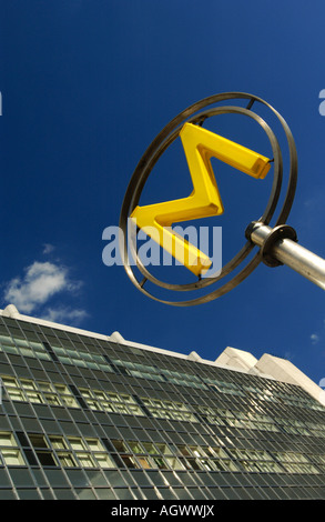 Melden Sie Metro Paris Frankreich Stockfoto