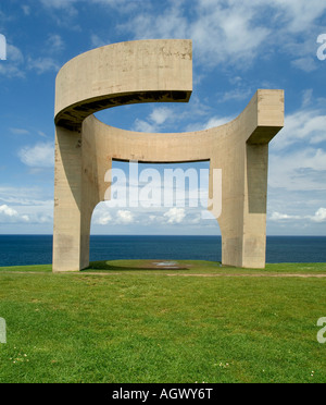 Gijon Asturien Elogio del Horizonte auf Spanien Stockfoto