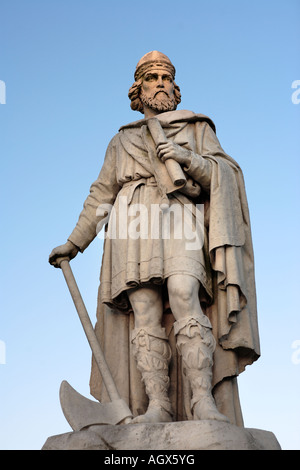 Statue von Alfred dem großen Stockfoto