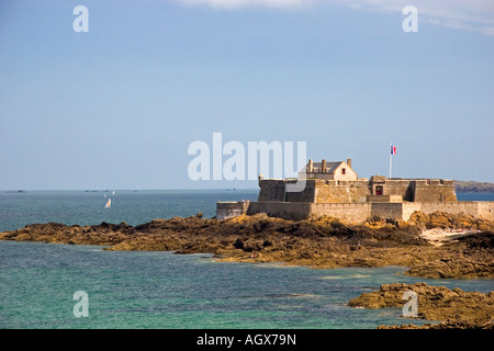 Fort du Petit werden an der Bastille der Bretagne in Saint Malo in der Bretagne Nordwesten Frankreichs Stockfoto