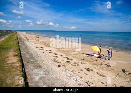 Utah Beach in der Nähe von Sainte Marie du Mont in der Region Basse-Normandie-Frankreich Stockfoto