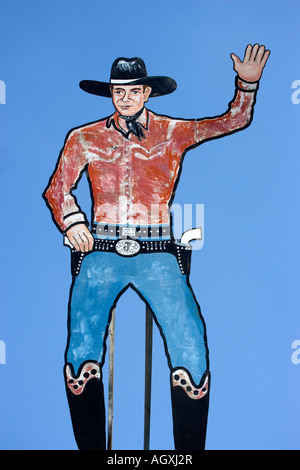 Cowboy Willkommensschild Cowboy Museum Tombstone Arizona Stockfoto