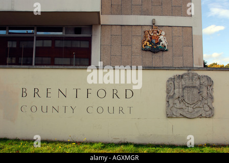 Brentford County Court, Brentford, Middlesex, Großbritannien. Stockfoto