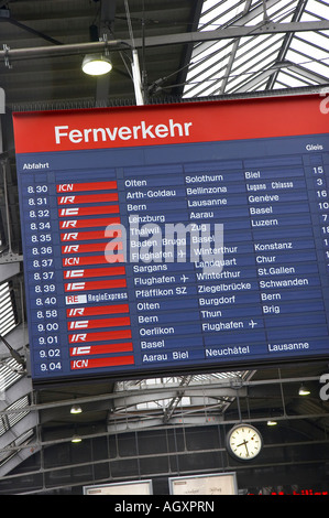 Zürcher Bahnhof Stockfoto
