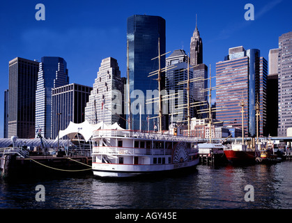 USA New York South Street Seehafen in Manhattan Stockfoto