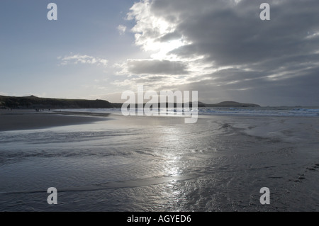 Pembrokeshire Whitesands Bay in der Nähe von St David s Pembrokeshire Stockfoto