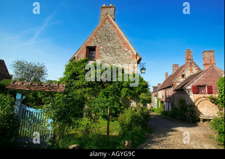 Frankreich - Dorf Gerberoy, Oise, Picardie Stockfoto