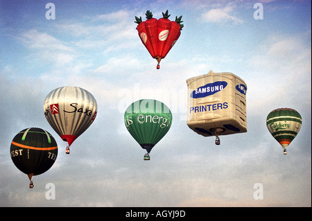 DAS INTERNATIONALE BALLONFESTIVAL SWEB BEI ASHTON GERICHT BRISTOL UK Stockfoto