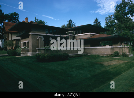 Meyer kann Haus, 450 Madison Avenue, S.E. Grand Rapids, Michigan, 1908. Erweiterte 1920. Gesamten Exterieur. Stockfoto