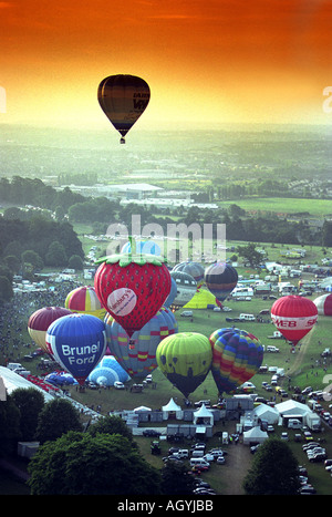 DAS INTERNATIONALE BALLONFESTIVAL SWEB BEI ASHTON GERICHT BRISTOL UK Stockfoto