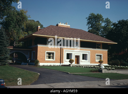 William H. Winslow House, 515 Edgewood Ort, River Forest, Illinois, 1893. Von außen. Architekt: Frank Lloyd Wright Stockfoto