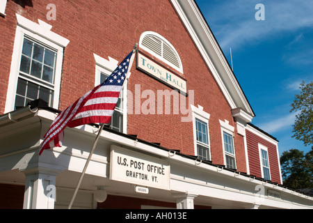 Rathaus und Post, Grafton, Vermont, USA Stockfoto