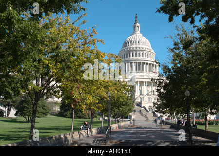 Das US-Kapitol von der National Mall, Washington DC, USA Stockfoto