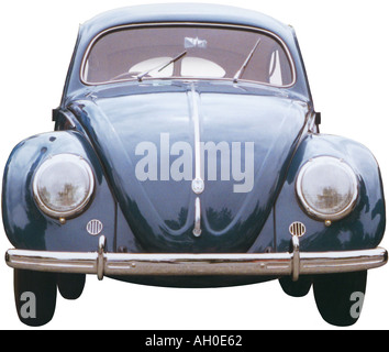 1951-Vintage-VW-Käfer mit geteilten Heckscheibe Stockfoto