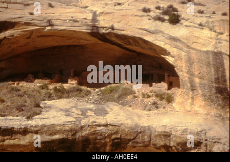 Anasazi Klippe Wohnung in Butler Wash, Utah Stockfoto