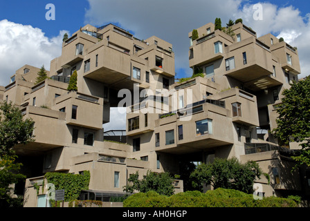 Habitat 67 auf St. Helena Insel Montreal Stockfoto