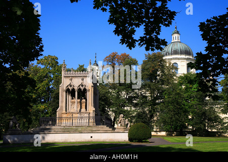 Wilanów Royal Residence Potocki Familie Grab und St. Anna Kirche Warschau Polen Stockfoto