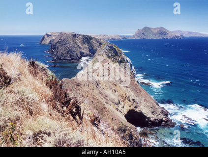 Anacapa Island in den Channel Islands National Park, vor der kalifornischen Küste. Stockfoto