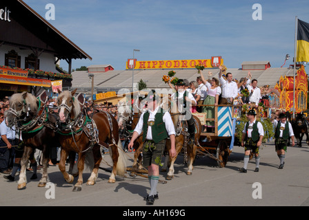 Münchner Oktoberfest-parade Stockfoto