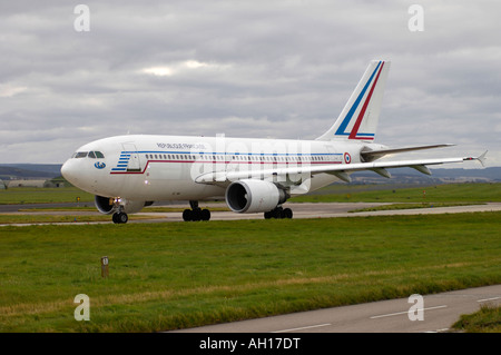 Französischer Airbus 310-340 basierend auf Charles de Gaulle (Roissy) Twin-Engine Verkehrsflugzeug gebaut von der Airbus-Konsortium Stockfoto