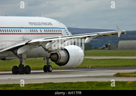 Französischer Airbus 310-340 basierend auf Charles de Gaulle (Roissy) Twin-Engine Verkehrsflugzeug gebaut von der Airbus-Konsortium Stockfoto