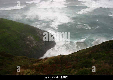 Einen stürmischen Ozean Blick entlang der Küste von Oregon Stockfoto