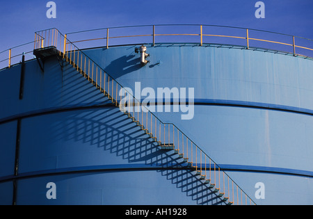 Industrieölspeicher in der Nähe von Grimsby Humberside England GB Europa Stockfoto