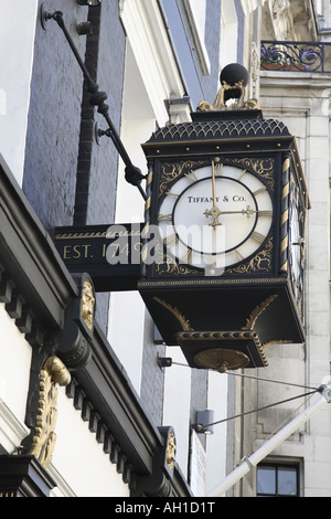 Tiffany &amp; Co, Ziffernblatt, Old Bond Street, London, England, UK Stockfoto