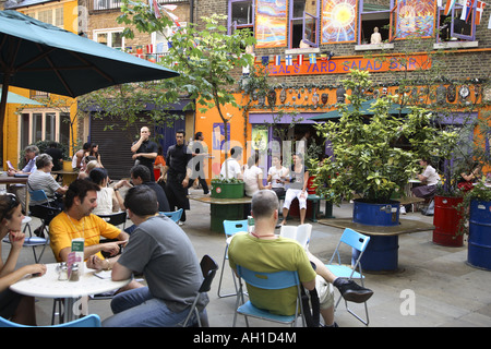 Detail von Neals Yard in der Nähe von Soho in London, England, UK Stockfoto