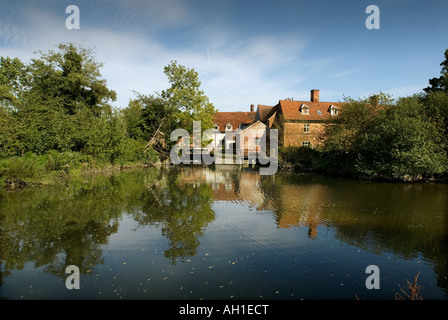 JOHN CONSTABLE FLUSS STOUR FLATFORD MILL SUFFOLK Stockfoto