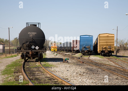 Die Eisenbahntrasse Amelia Island Florida USA. Stockfoto
