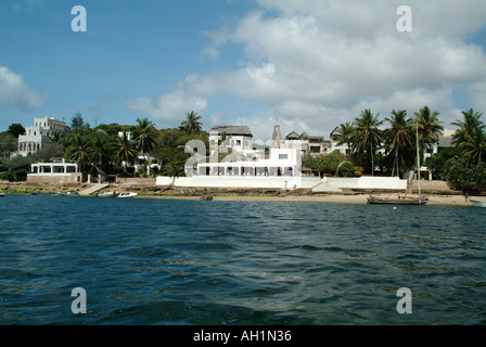 Exterieur der Peponi fünf-Sterne-Hotel in Shela Dorf. Insel Lamu, Kenia, Afrika Stockfoto