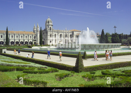 Portugal-Lissabon, das Kloster Jeronimos Stockfoto