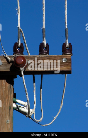 Nahaufnahme der alten elektrischen Anschlüsse am Bodie State Park California USA Vereinigte Staaten von Amerika eine Geisterstadt von der la Stockfoto