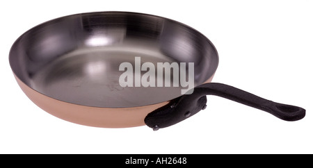 Pfanne, die Silhouette auf weißem Hintergrund Stockfoto