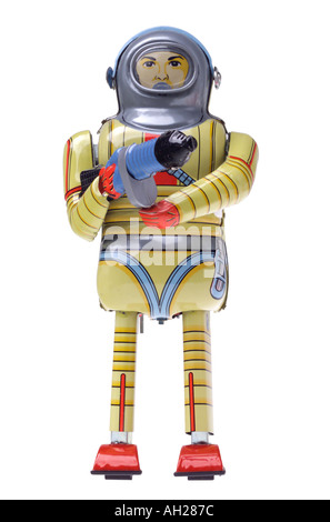 Collectible retro Roboter Spielzeug Stockfoto
